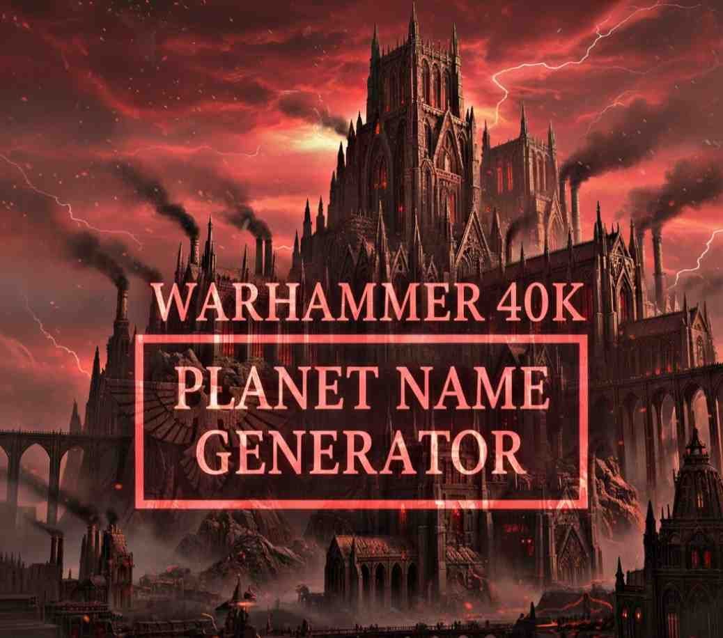 A grimdark, gothic Imperial fortress city on a smog-choked Hive World, characteristic of the Warhammer 40,000 universe.